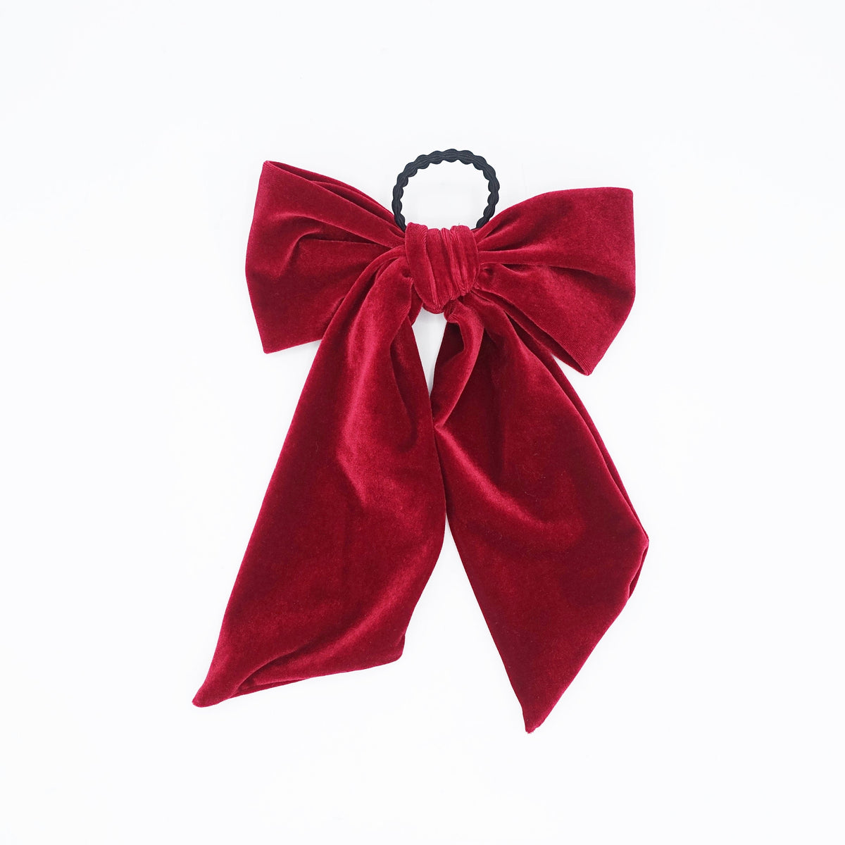 Bow Hair Accessories Red, Elastic Hair Big Bow Tie