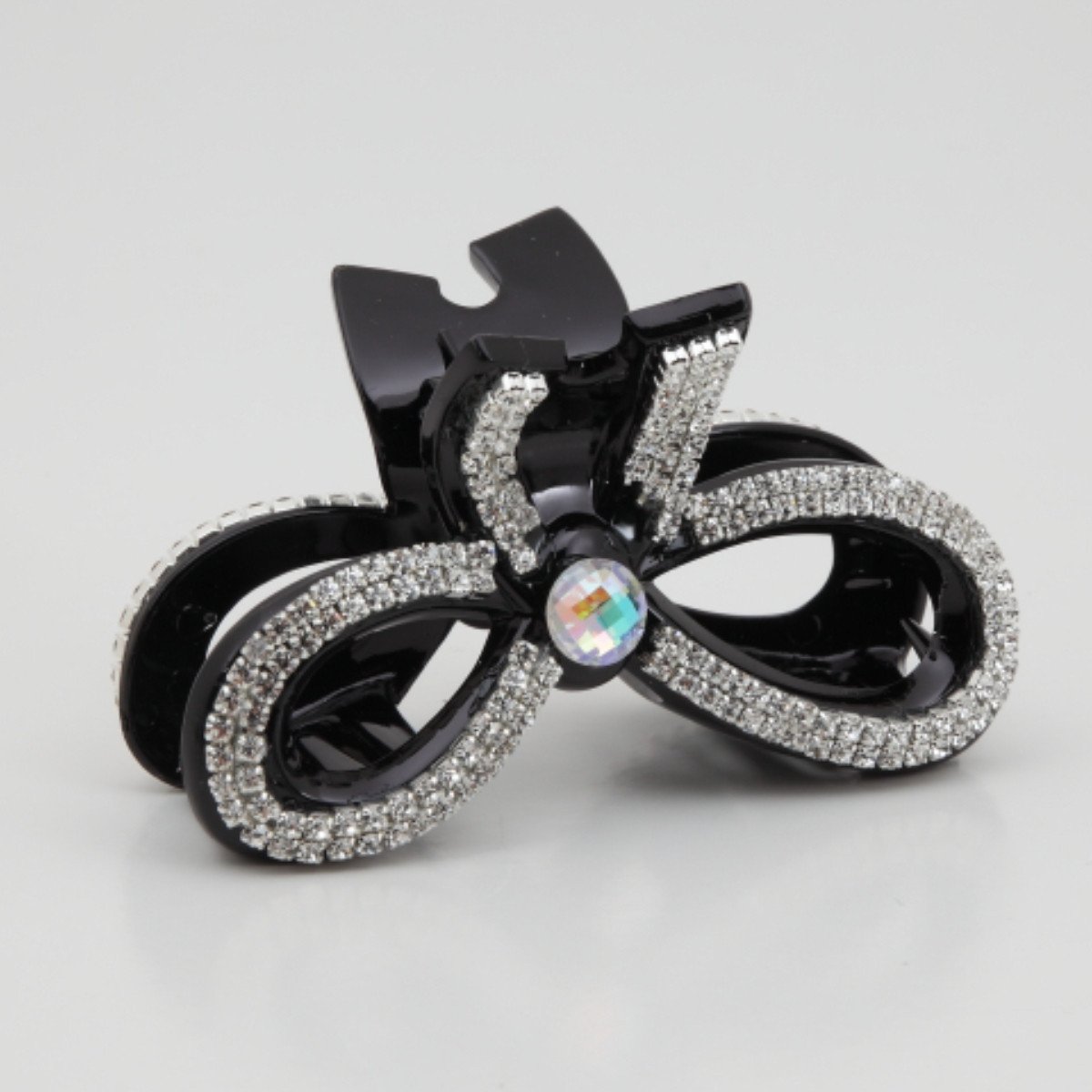 Korean High-end Black Rhinestone Bow Brooch Jewelry Luxury
