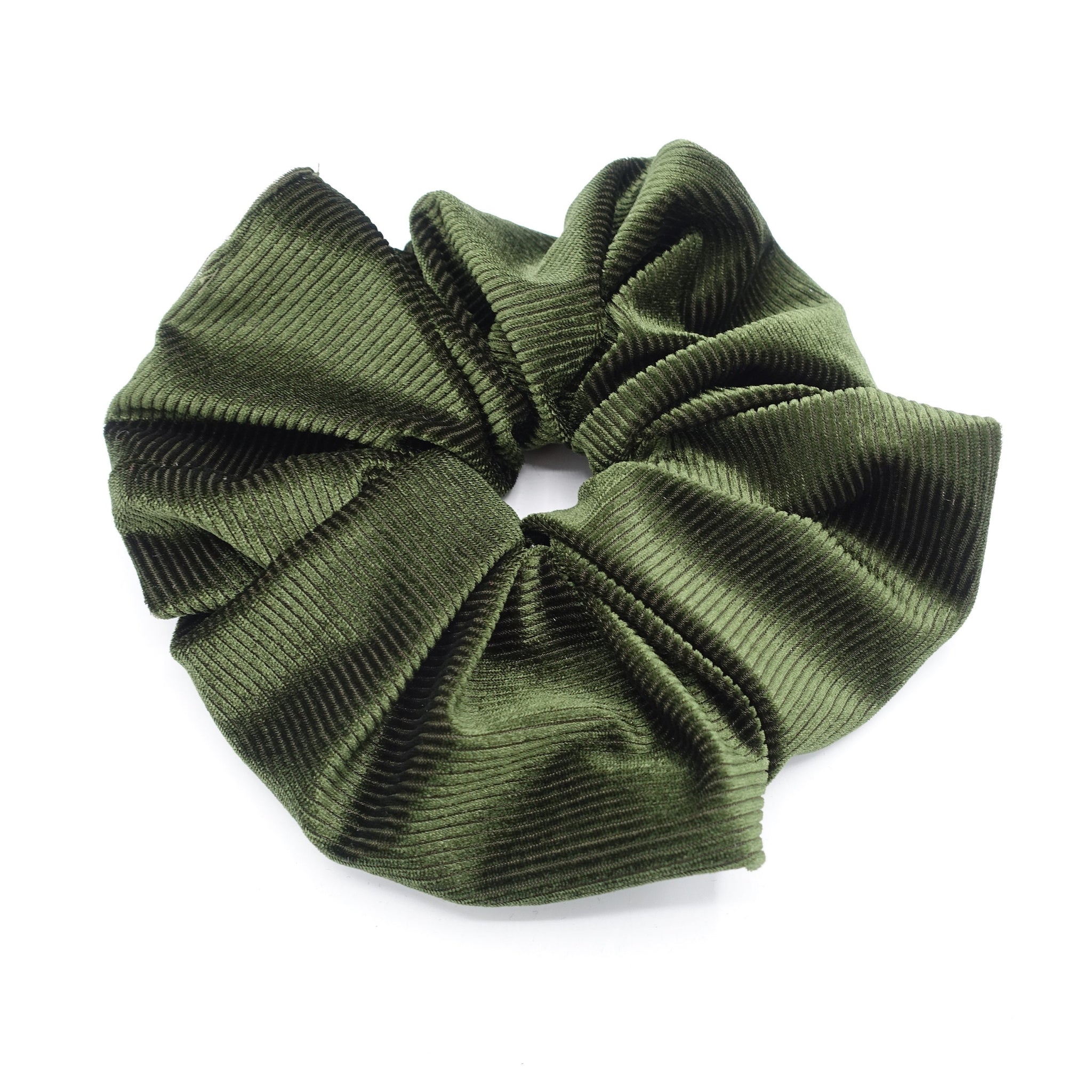 velour scrunchies, corduroy scrunchies, large scrunchies for women