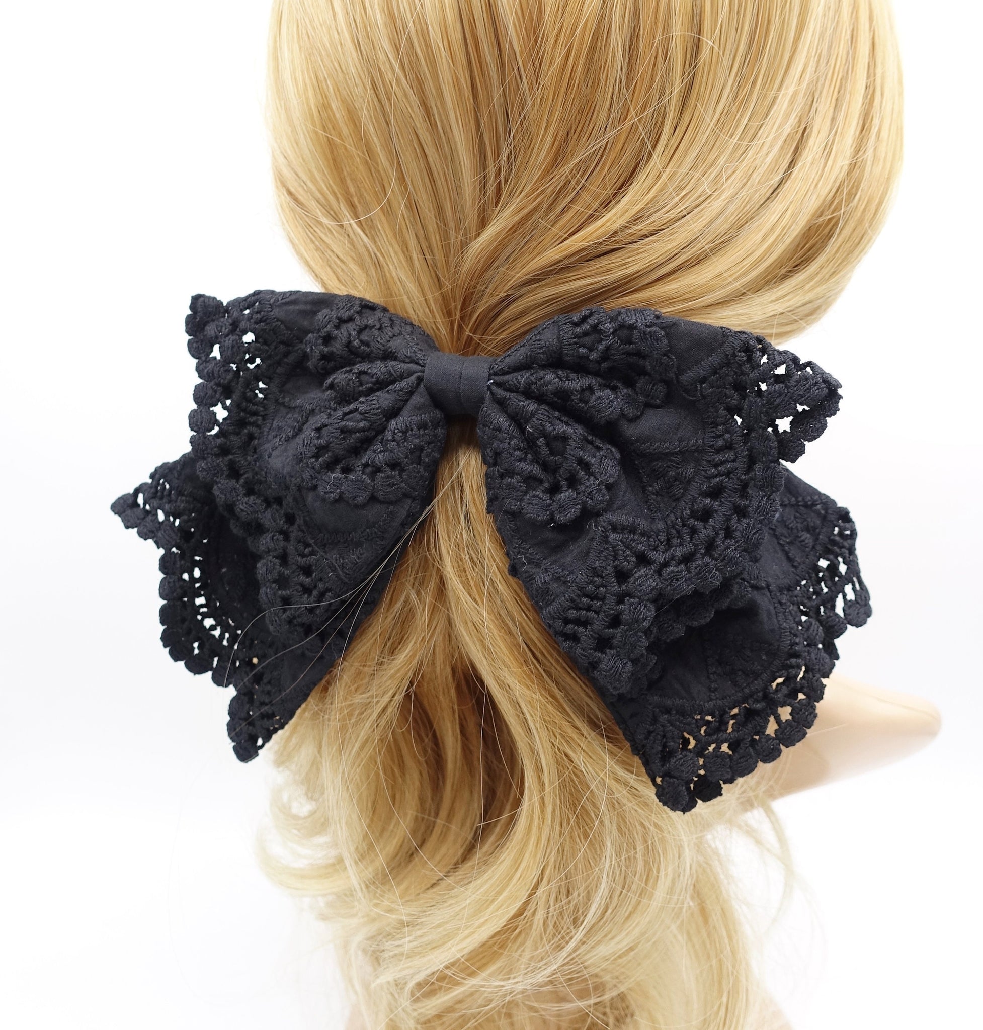 lace hair bow for women