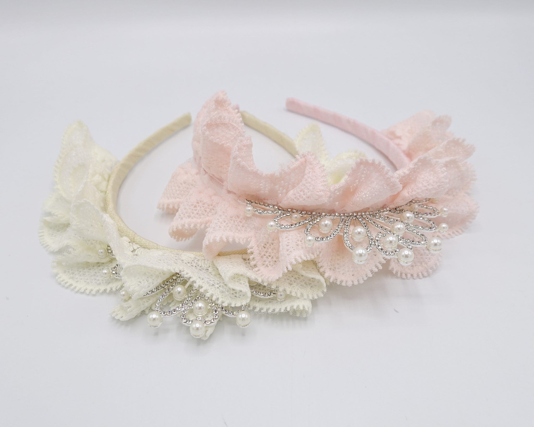 veryshine.com Baby & Kids tiara ruffle lace headband for kids and girls