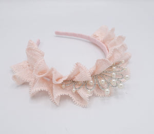 veryshine.com Baby & Kids tiara ruffle lace headband for kids and girls