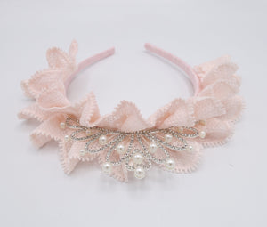 veryshine.com Baby & Kids tiara ruffle lace headband for kids and girls