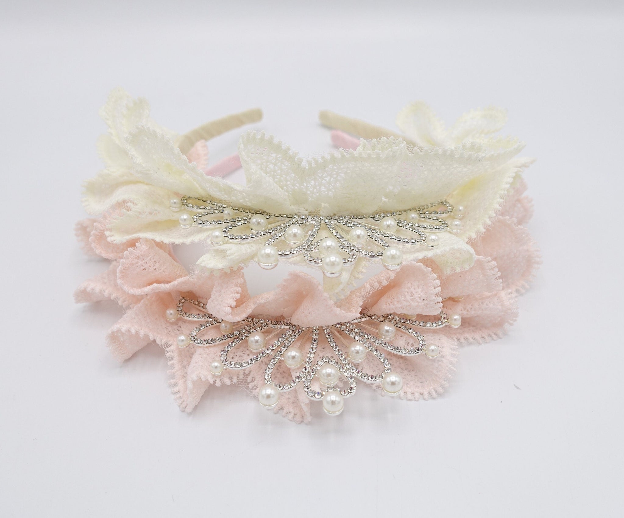 veryshine.com Baby & Kids tiara ruffle lace headband for kids and girls