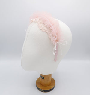 veryshine.com Baby & Kids tulle floral lace headband for a girl and kid