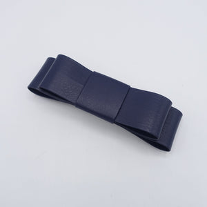 veryshine.com Barrette (Bow) Artificial Leather Bow Hair Slide French Barrette Women Hair Accessory