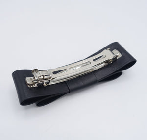veryshine.com Barrette (Bow) Artificial Leather Bow Hair Slide French Barrette Women Hair Accessory