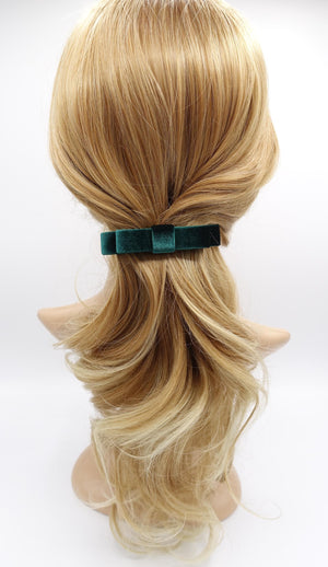 veryshine.com Barrette (Bow) flat velvet hair bow, small velvet hair barrette