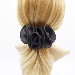 veryshine.com Barrette (Bow) handmade organza flower hair barrette