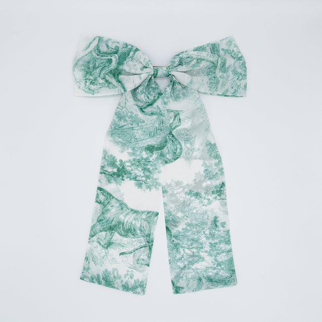 veryshine.com Barrette (Bow) long tail hair bow, safari print hair bow, chiffon hair bow for women