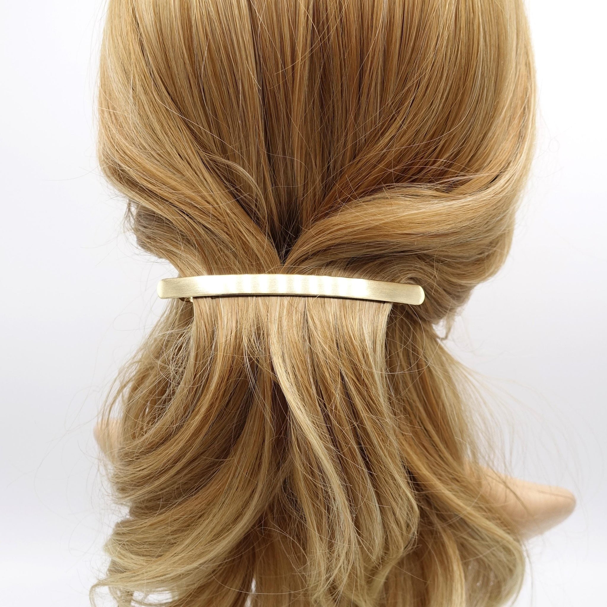 veryshine.com Barrette (Bow) metal hair barrette, minimalist hair barrette, simple hair barrette for women