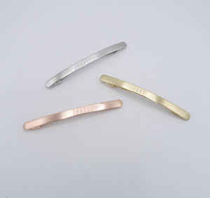 veryshine.com Barrette (Bow) metal hair barrette, minimalist hair barrette, simple hair barrette for women