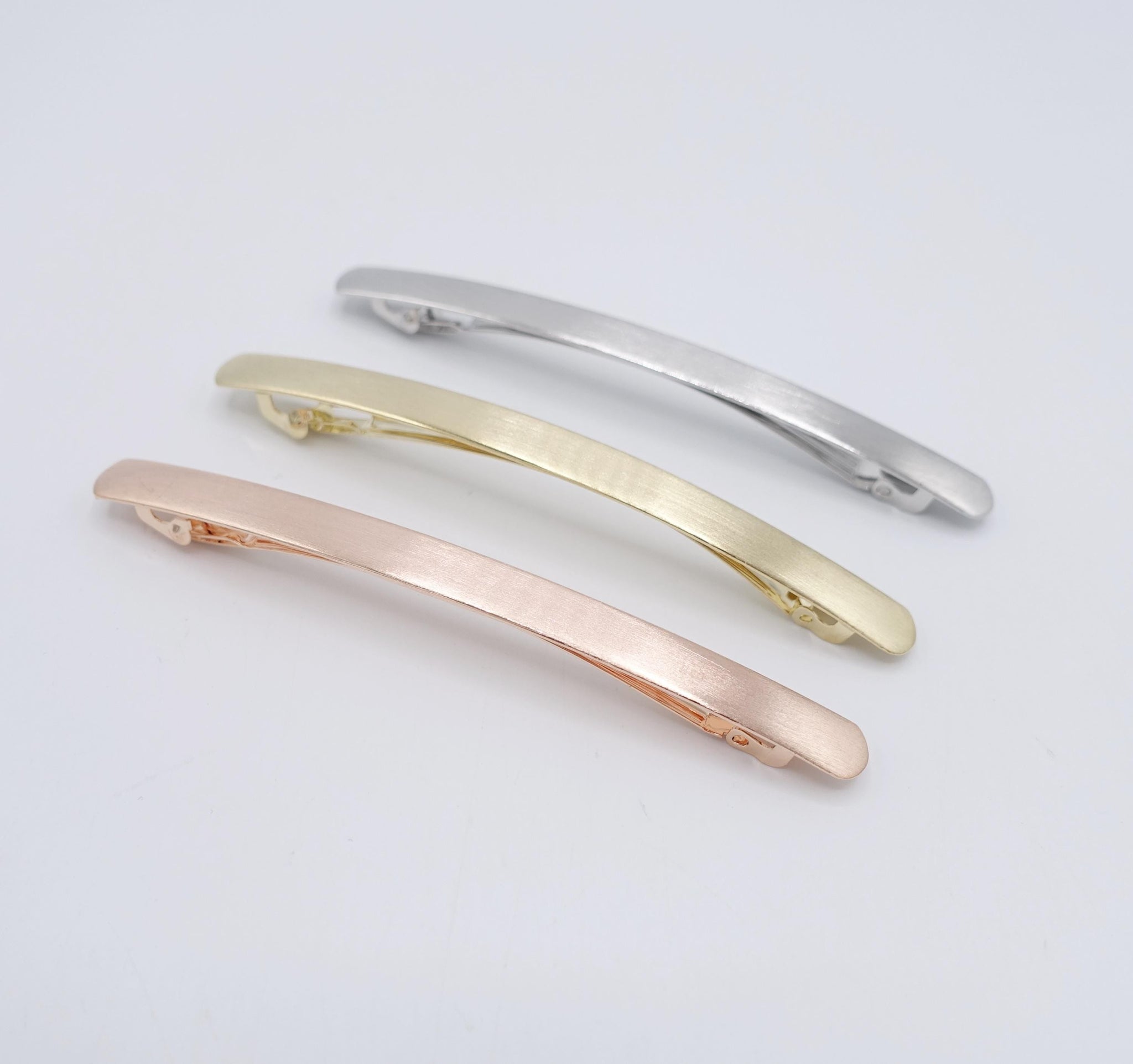 veryshine.com Barrette (Bow) metal hair barrette, minimalist hair barrette, simple hair barrette for women