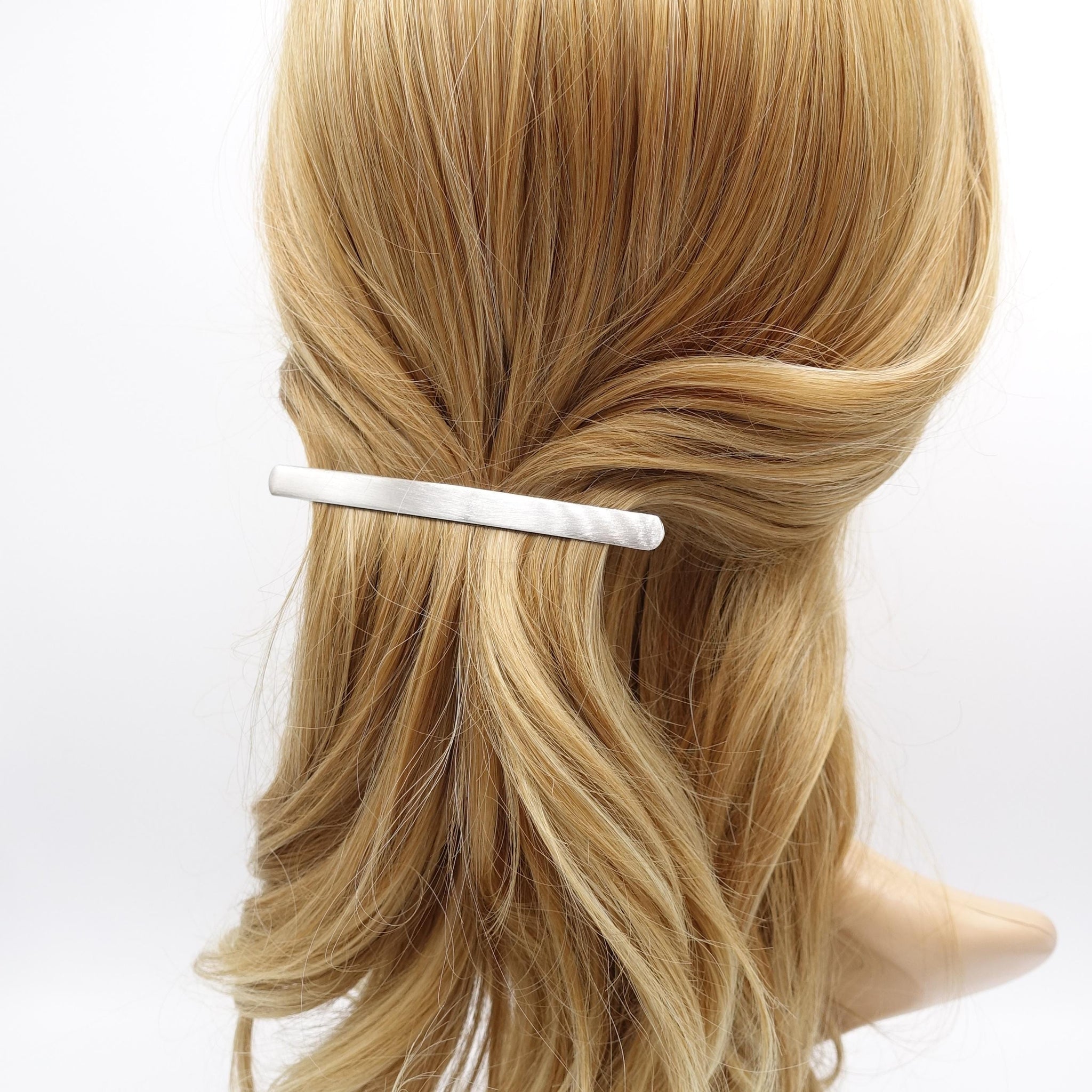 veryshine.com Barrette (Bow) metal hair barrette, minimalist hair barrette, simple hair barrette for women