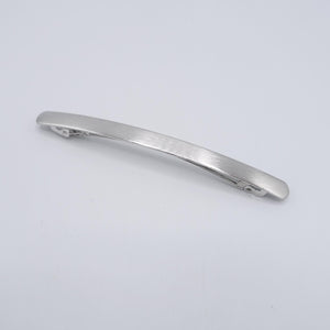 veryshine.com Barrette (Bow) Silver metal hair barrette, minimalist hair barrette, simple hair barrette for women