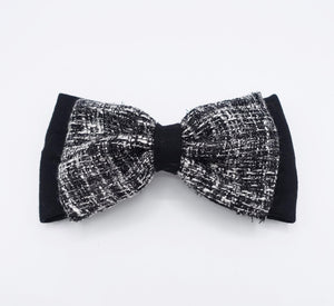 veryshine.com Barrette (Bow) tweed layered hair bow for women