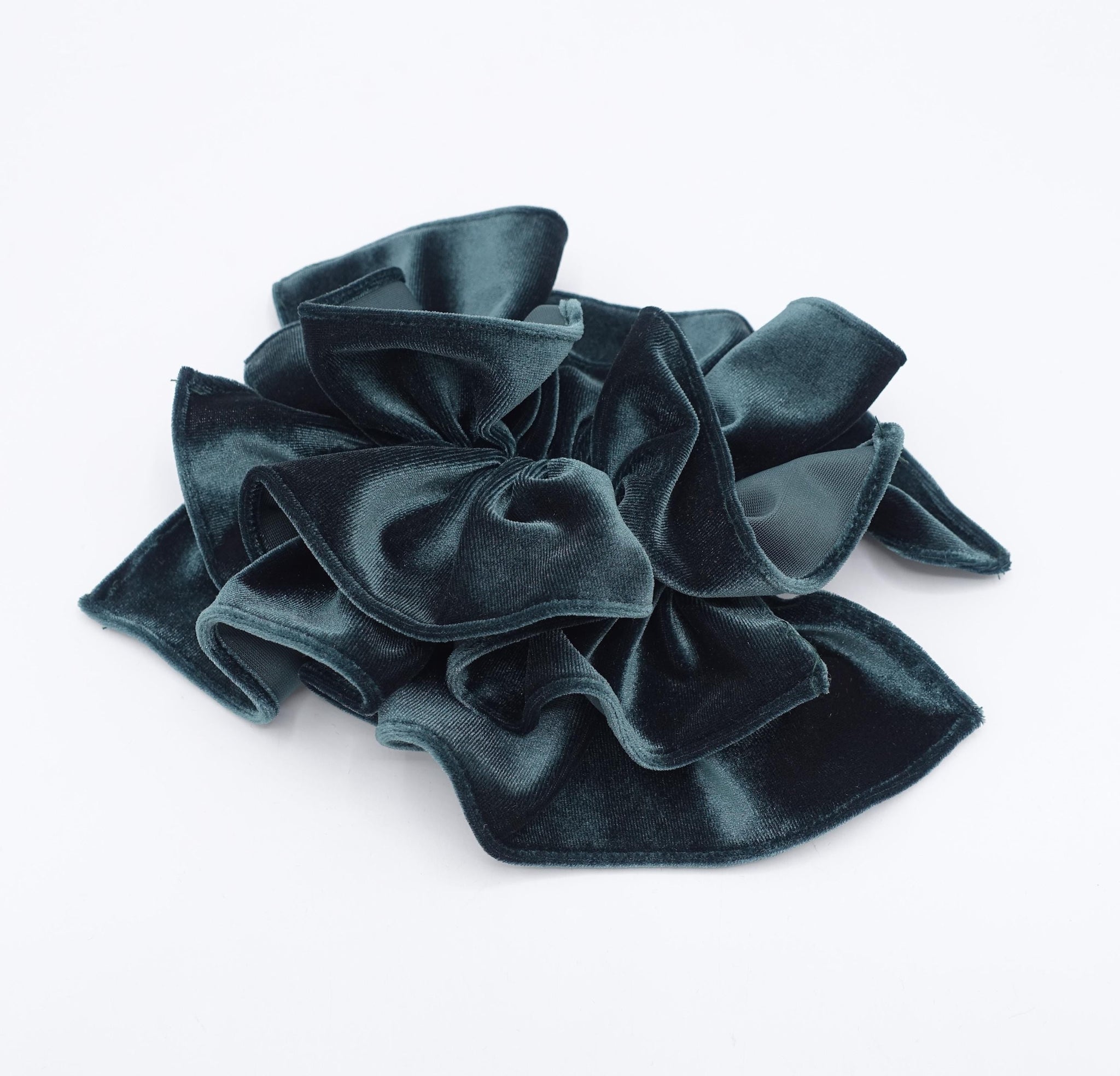 veryshine.com Barrette (Bow) velvet ruffle bow barrette for women