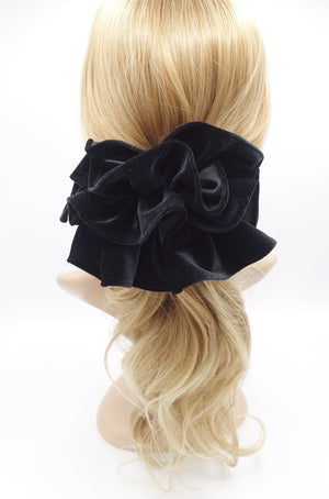 veryshine.com Barrette (Bow) velvet ruffle bow barrette for women