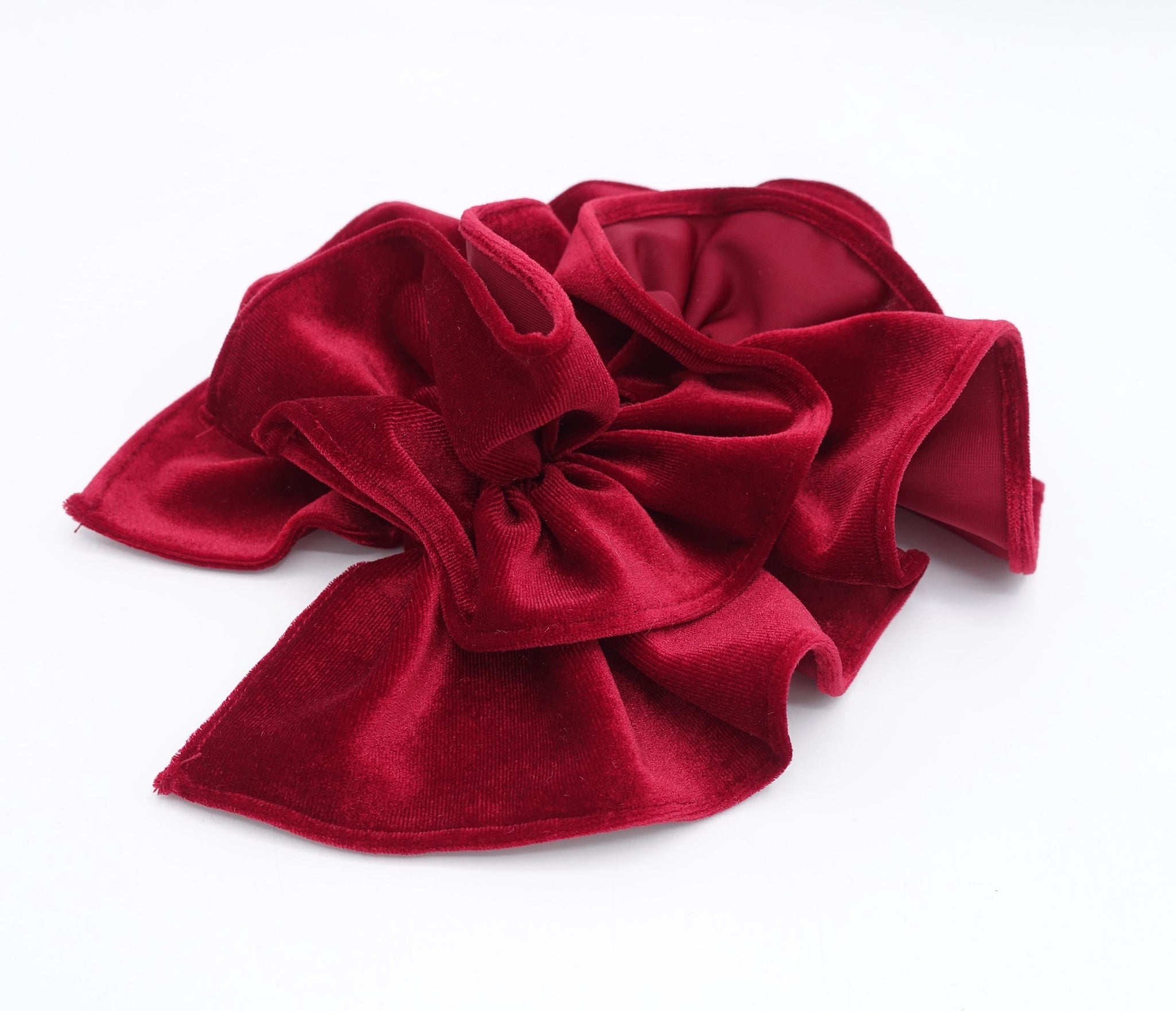 veryshine.com Barrette (Bow) velvet ruffle bow barrette for women