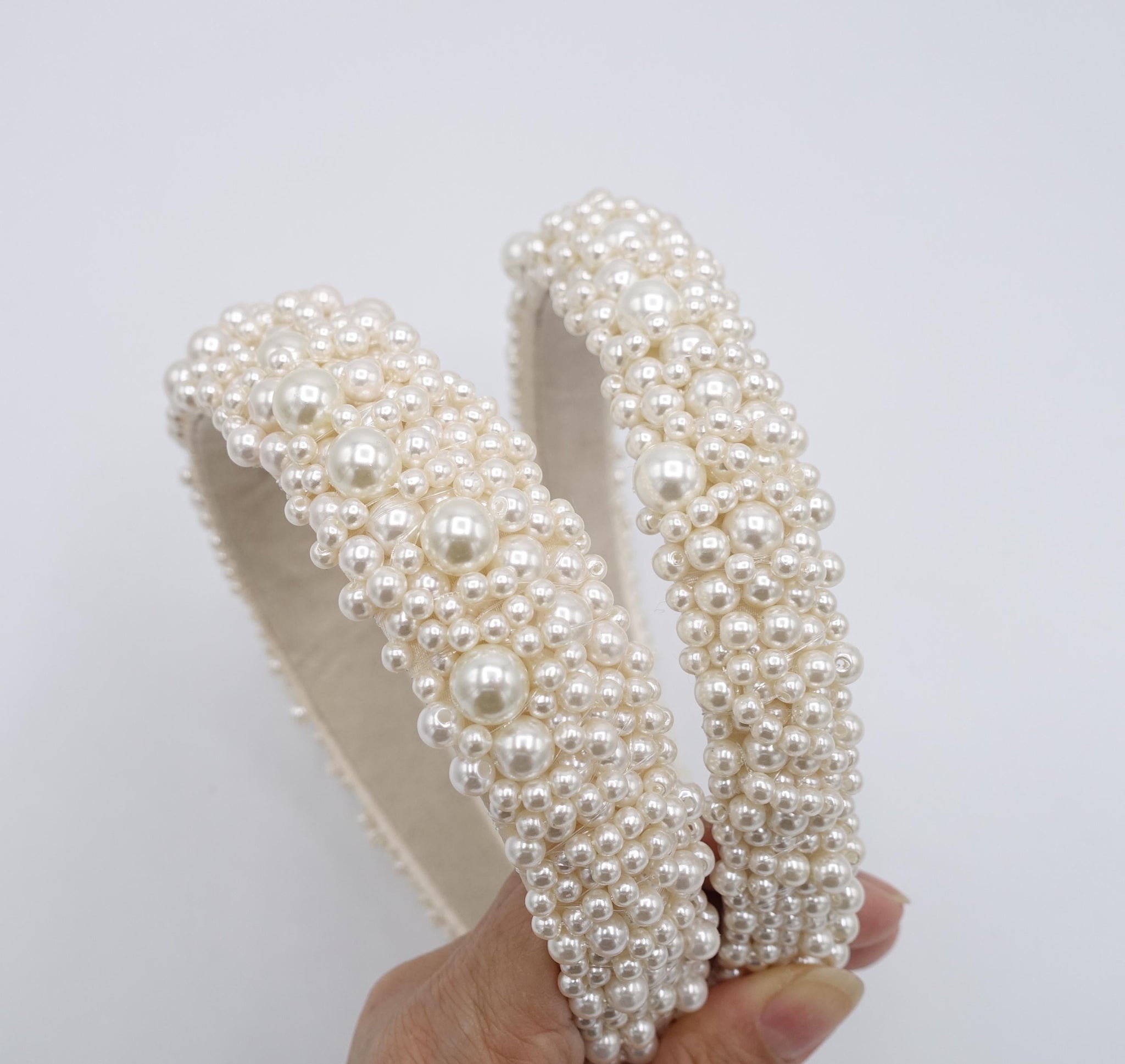 veryshine.com Bridal acc. bridal headband, pearl beaded headband , wedding headband