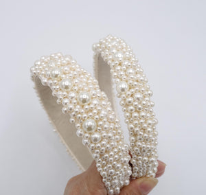 veryshine.com Bridal acc. bridal headband, pearl beaded headband , wedding headband