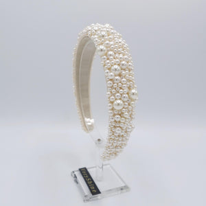 veryshine.com Bridal acc. bridal headband, pearl beaded headband , wedding headband