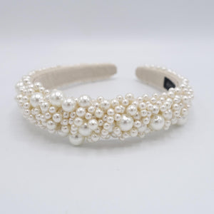 veryshine.com Bridal acc. bridal headband, pearl beaded headband , wedding headband