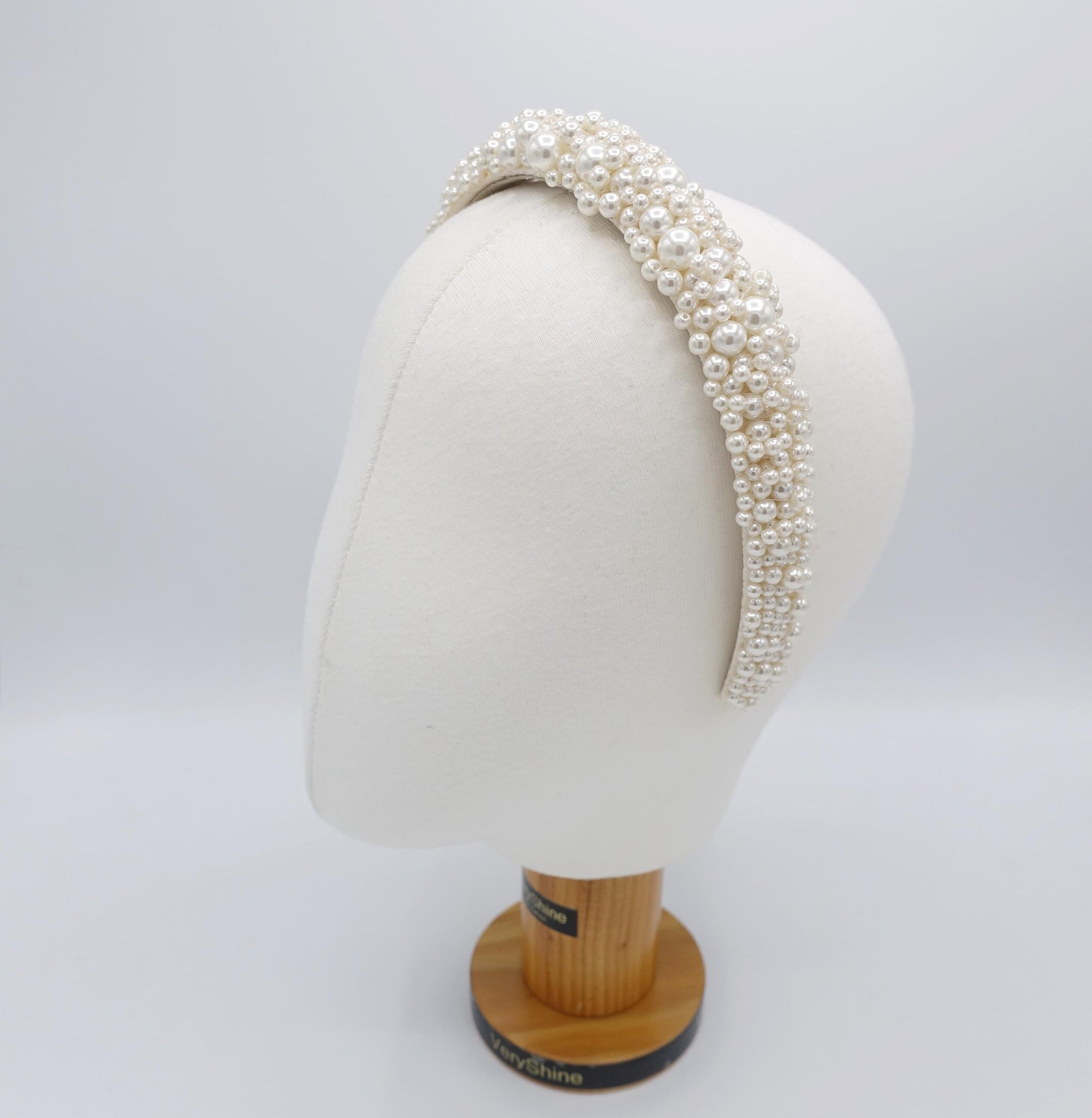 veryshine.com Bridal acc. bridal headband, pearl beaded headband , wedding headband