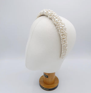 veryshine.com Bridal acc. bridal headband, pearl beaded headband , wedding headband