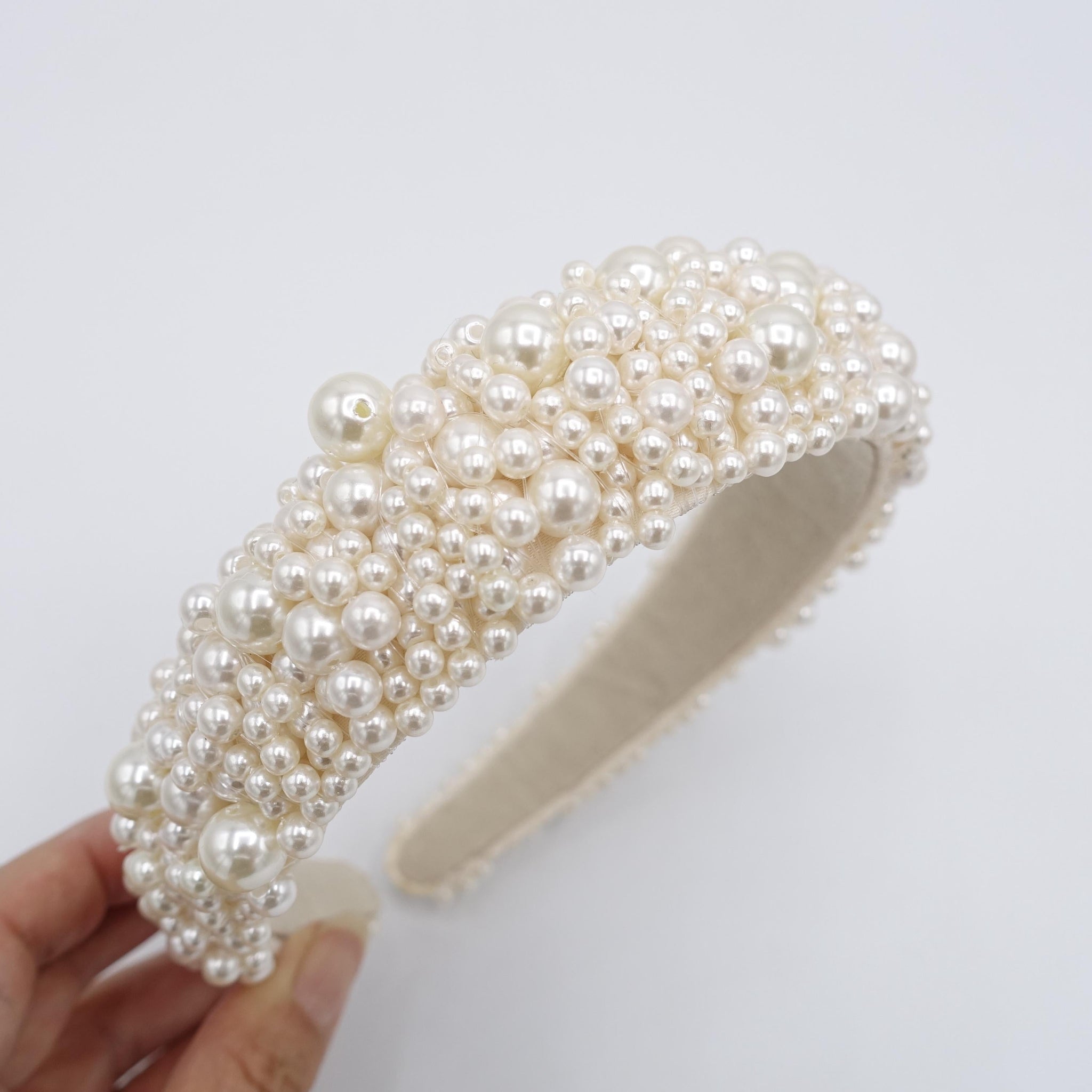 veryshine.com Bridal acc. bridal headband, pearl beaded headband , wedding headband