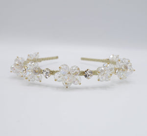 veryshine.com Bridal acc. crystal bead flower headband, event headband for women