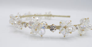 veryshine.com Bridal acc. crystal bead flower headband, event headband for women