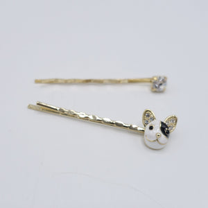 veryshine.com Hair Accessories Gold puppy bobby pin set