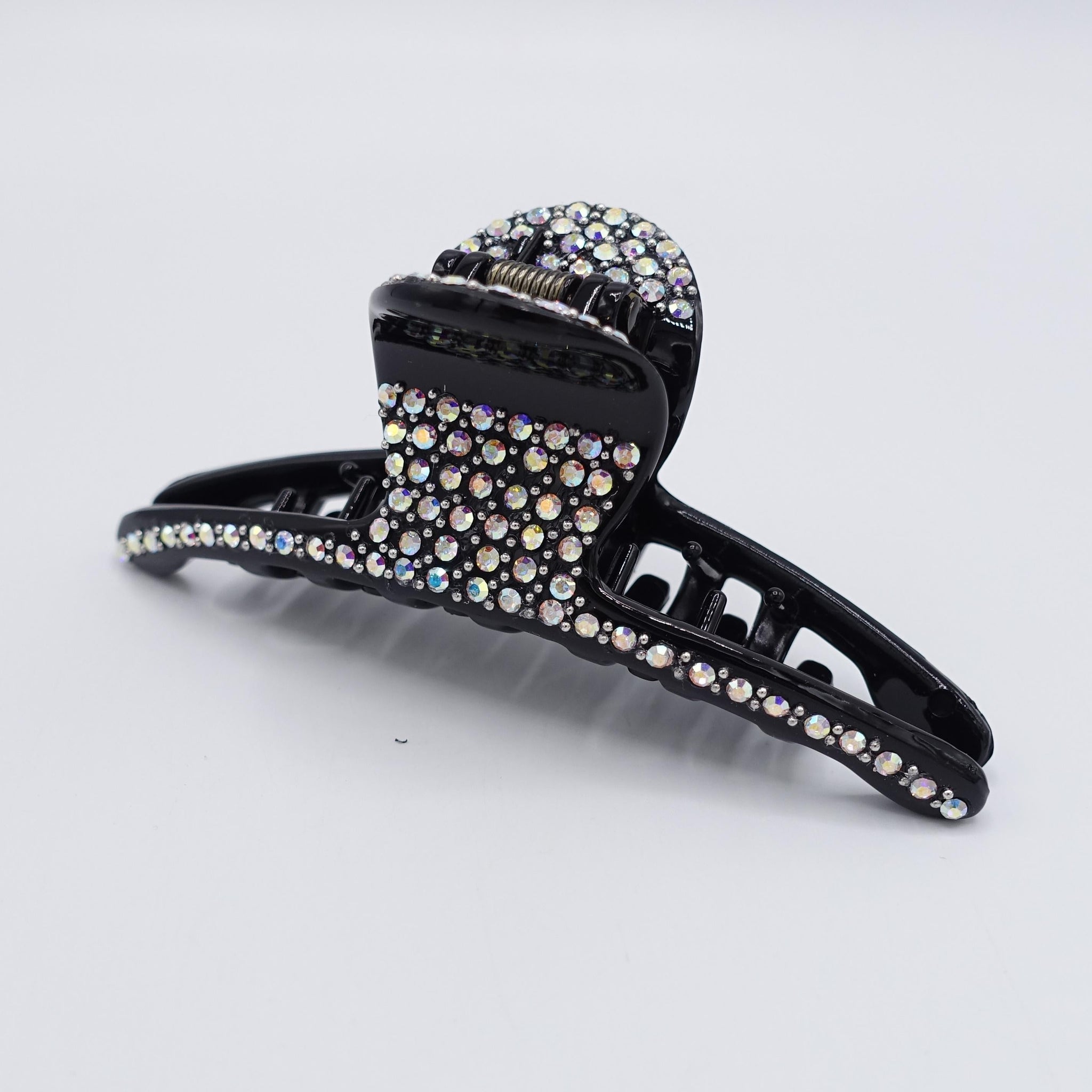 veryshine.com Hair Claw AB (Aurora) rhinestone hair claw, slim hair claw, occasion hair claw for women