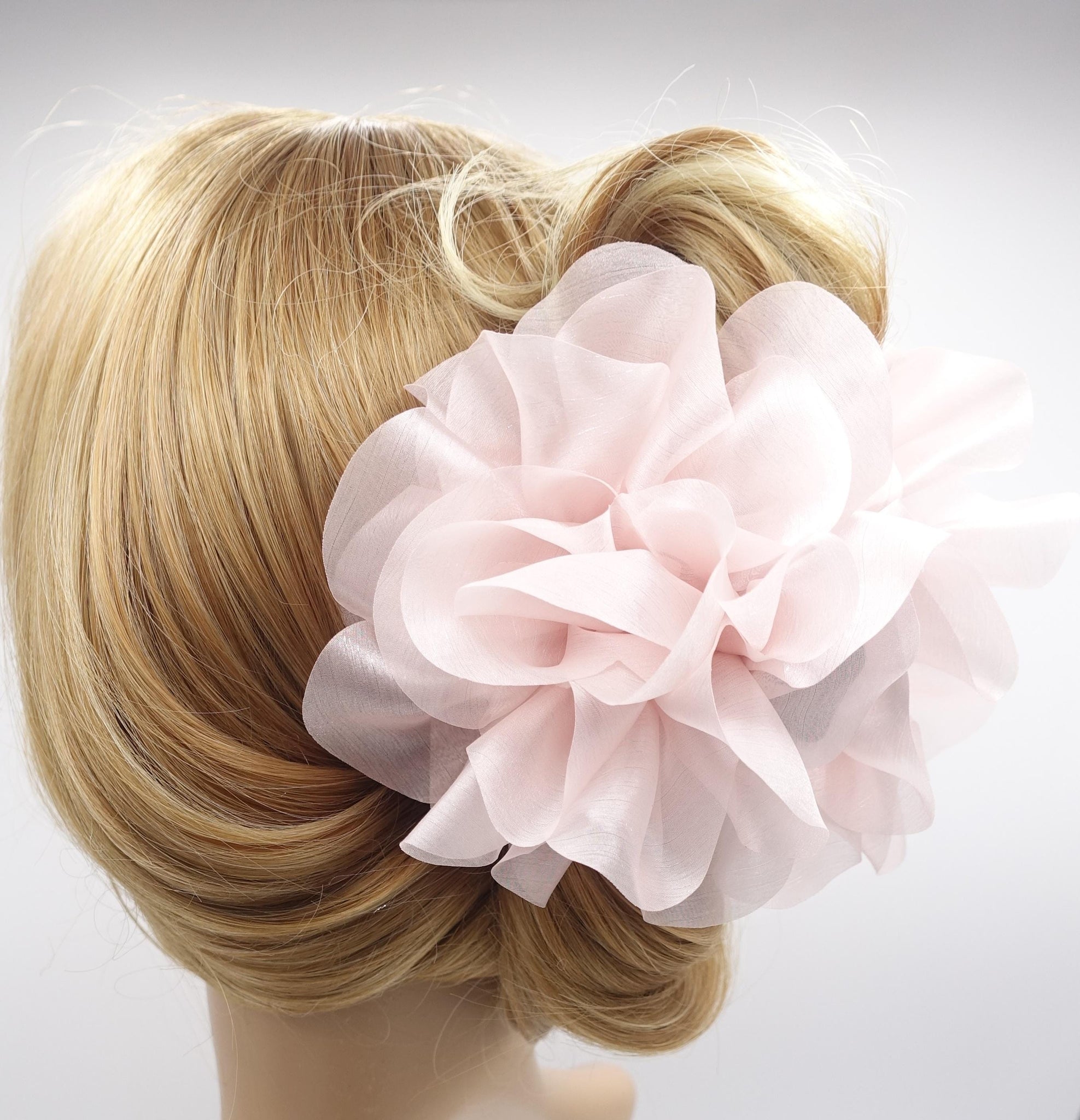veryshine.com Hair Claw big flower hair claw, organza hair claw for women