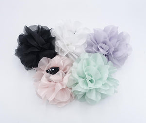 veryshine.com Hair Claw big flower hair claw, organza hair claw for women