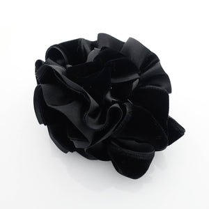 veryshine.com Hair Claw Black velvet flower hair claw, velvet bow hair clamp, handmade hair accessory for women