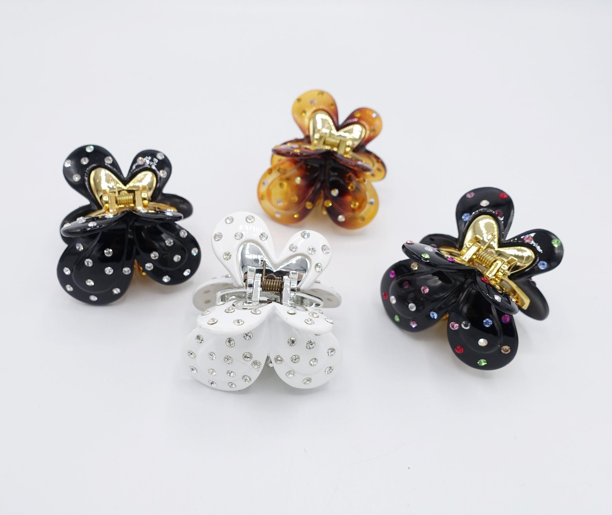 veryshine.com Hair Claw butterful hair claw, rhinestone hair claw, two tone hair claw for women