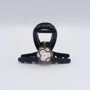 veryshine.com Hair Claw Cream white flower hair claw, floral hair claw, camellia hair claw clip for women