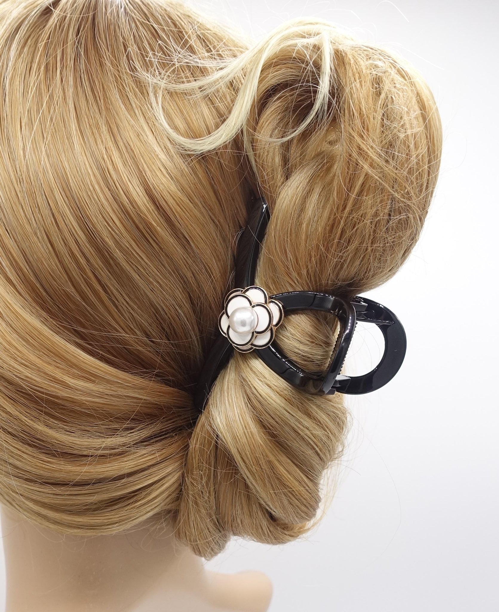veryshine.com Hair Claw flower hair claw, floral hair claw, camellia hair claw clip for women