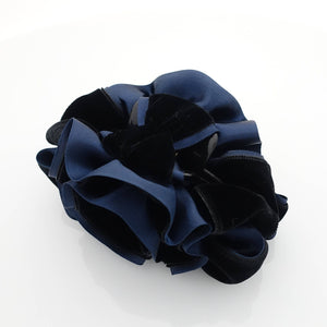 veryshine.com Hair Claw Navy velvet flower hair claw, velvet bow hair clamp, handmade hair accessory for women