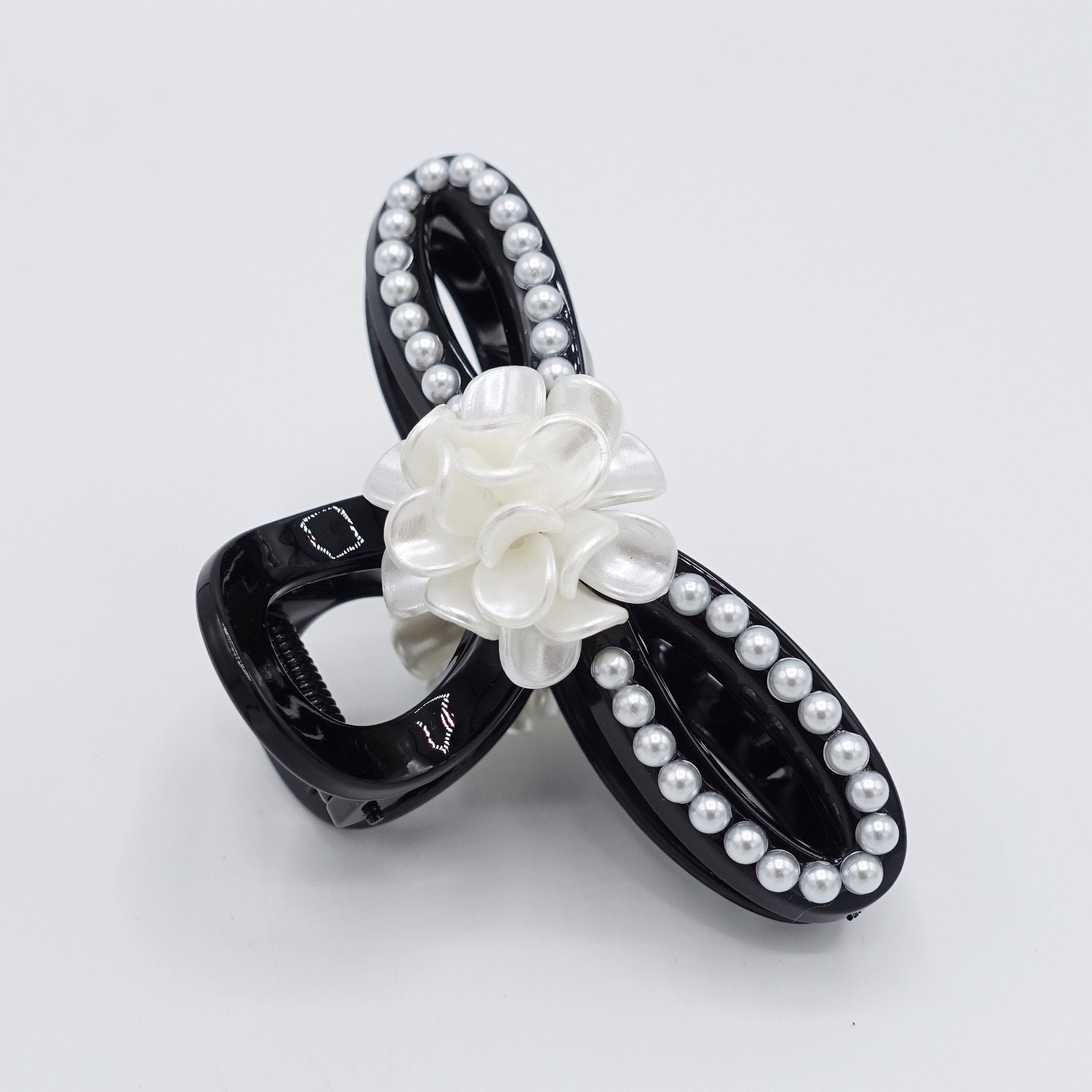 veryshine.com Hair Claw pearl hair claw, pearl flower embellished hair claw for women