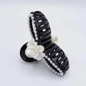 veryshine.com Hair Claw pearl hair claw, pearl flower embellished hair claw for women