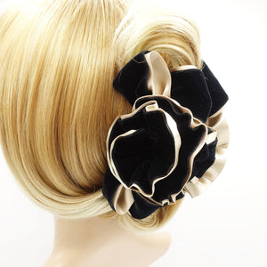 veryshine.com Hair Claw velvet flower hair claw, velvet bow hair clamp, handmade hair accessory for women