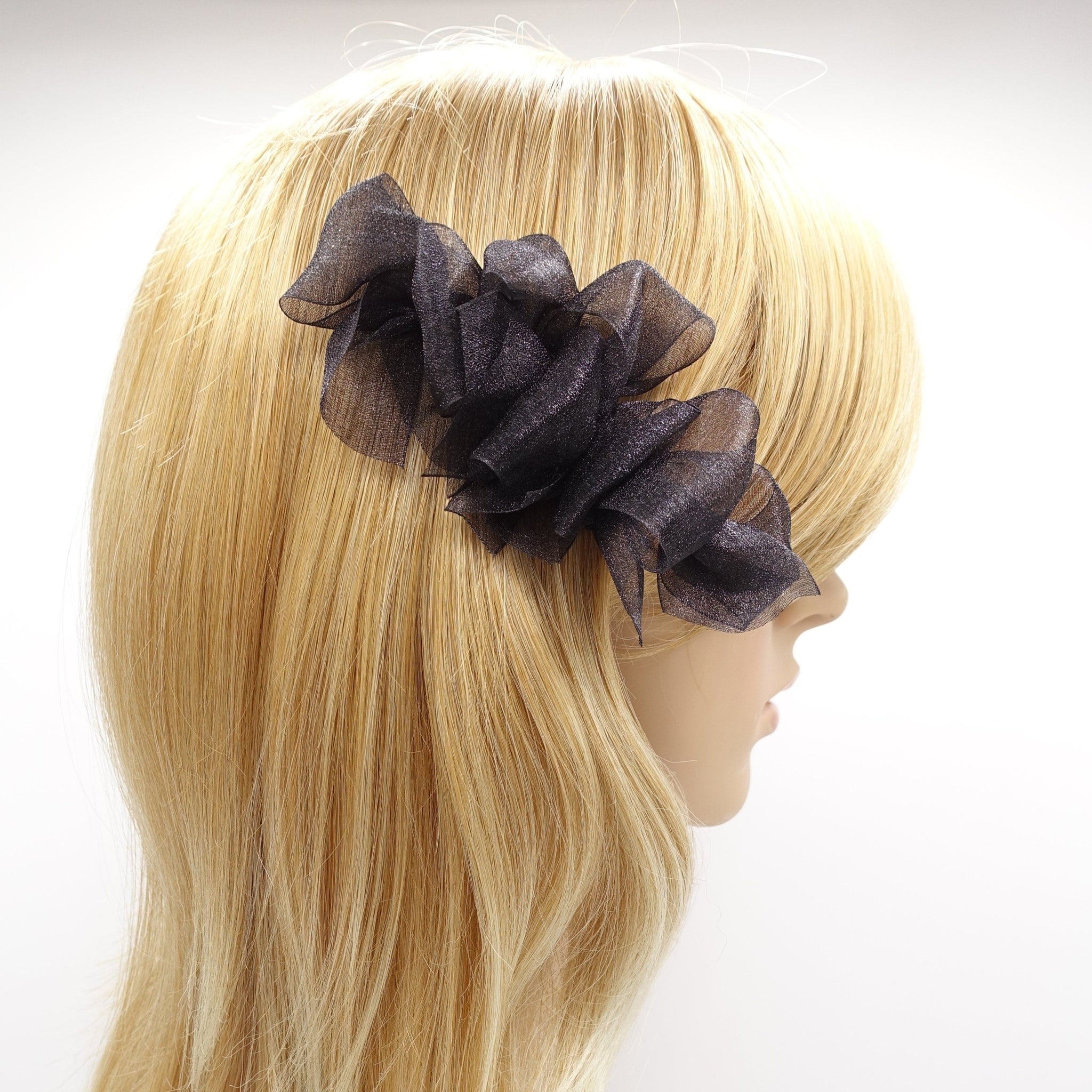 veryshine.com Hair Clip organza bow hair clip, mini hair bow clip