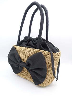 veryshine.com handbag rattan handbag, rattan bow bag, vacation bag for women