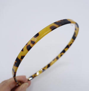 veryshine.com Headband Amber cellulose acetate headband, simple headband for women