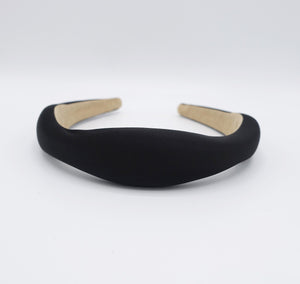 veryshine.com Headband Black wave headband, satin headband, stylish headband for women