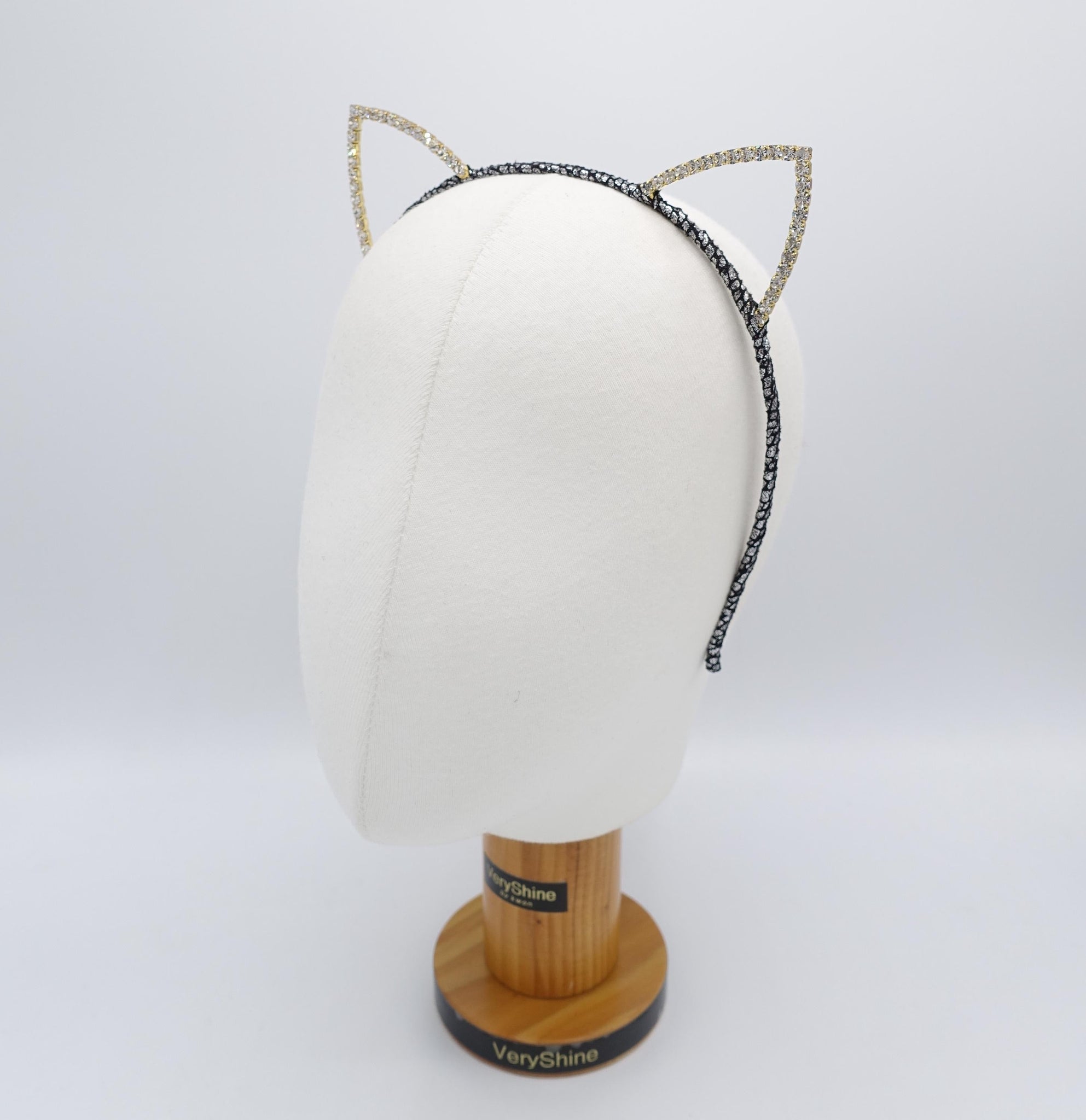veryshine.com Headband cat ear headband, rhinestone event headband, crystal ear headband for women