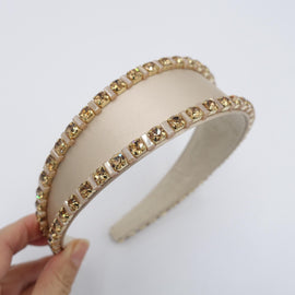 veryshine.com Headband Champagne rhinestone headband, sparkling headband, embellished headband for special occasions